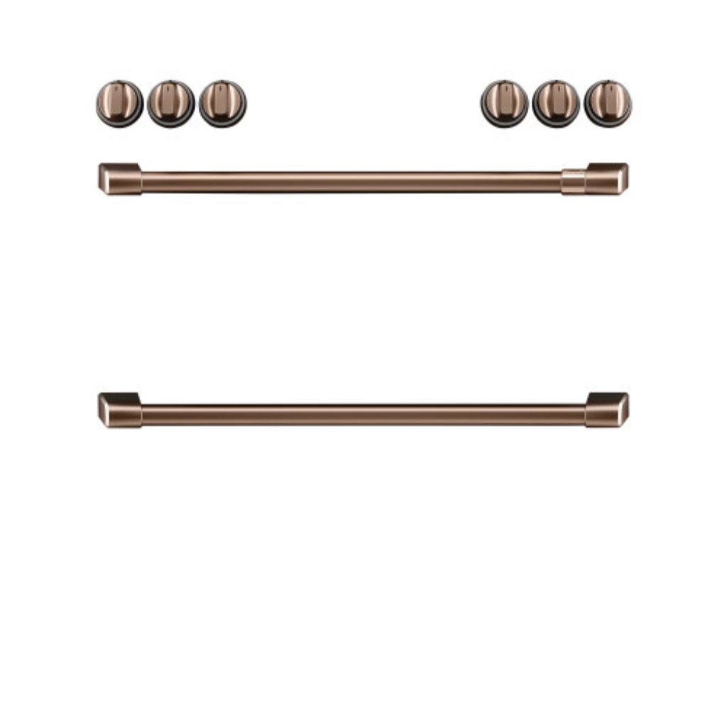 Coffee™ Front Control Induction Knobs and Handles - Brushed Copper